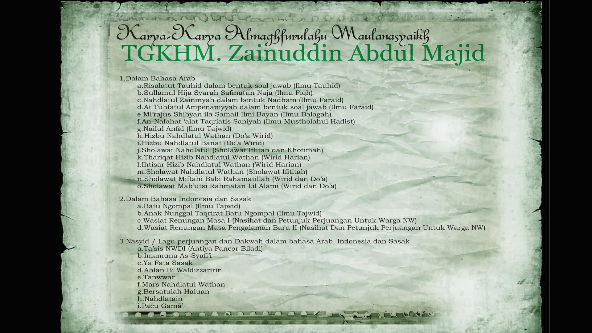 Karya-Karya Maulana Syaikh